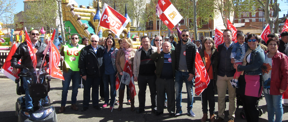 <strong>El PSOE de Zamora en la manifestaci&oacute;n de 1&ordm; de Mayo, D&iacute;a de los Trabadores</strong>