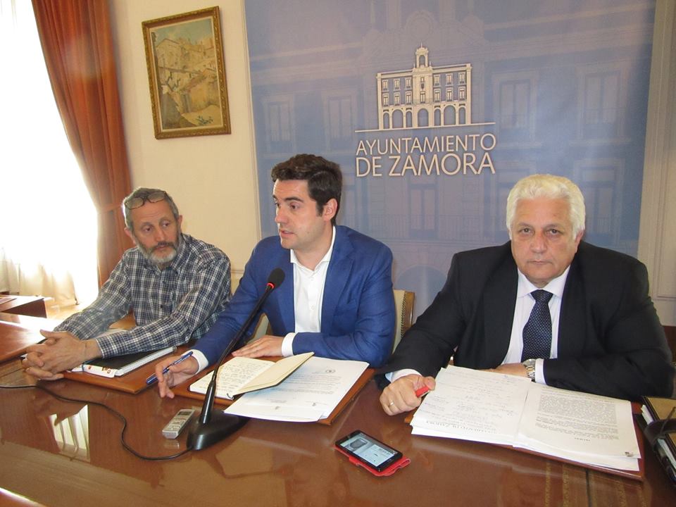 <strong>Rueda de Prensa del 1er Teniente de Alcalde del Ayuntamiento de Zamora Antidio Fag&uacute;ndez y los Concejales Jos&eacute; Carlos Calzada y Romualdo Fern&aacute;ndez</strong>