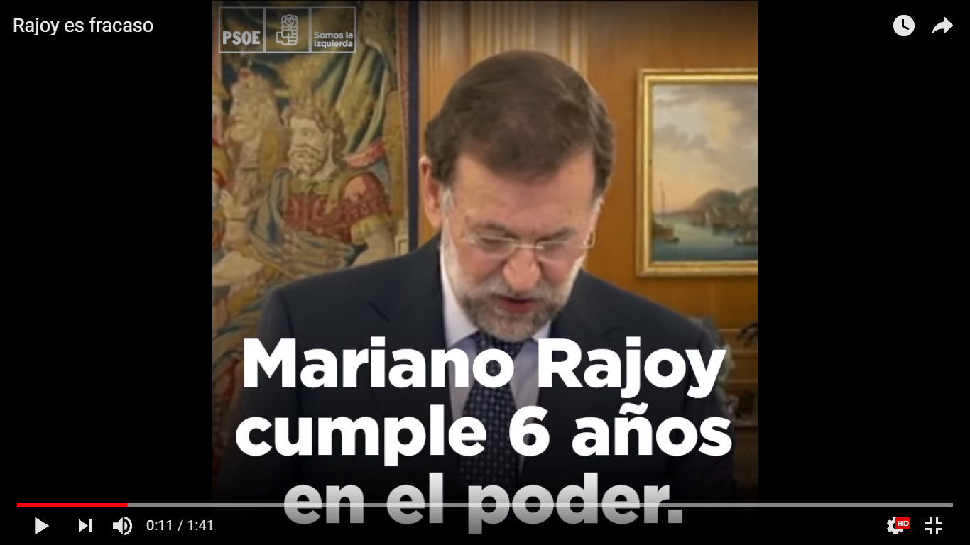 <strong>Rajoy es fracaso. Rajoy est&aacute; rodeado de corrupci&oacute;n</strong>