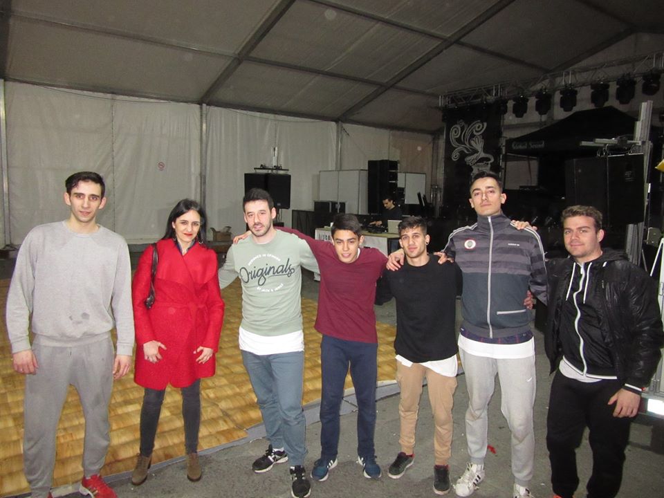 <div><strong>Soraya Merino en el espectáculo Carnabattle Show de Break Dance en la Carpa de Carnaval de la Plaza Mayor</strong></div>