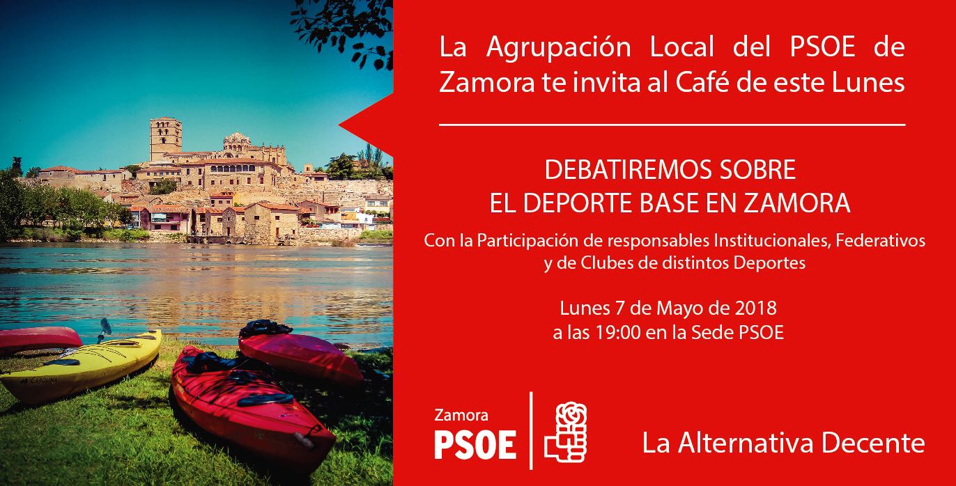 <strong>El Caf&eacute; de los Lunes de esta tarde debate sobre Deporte en Zamora</strong>