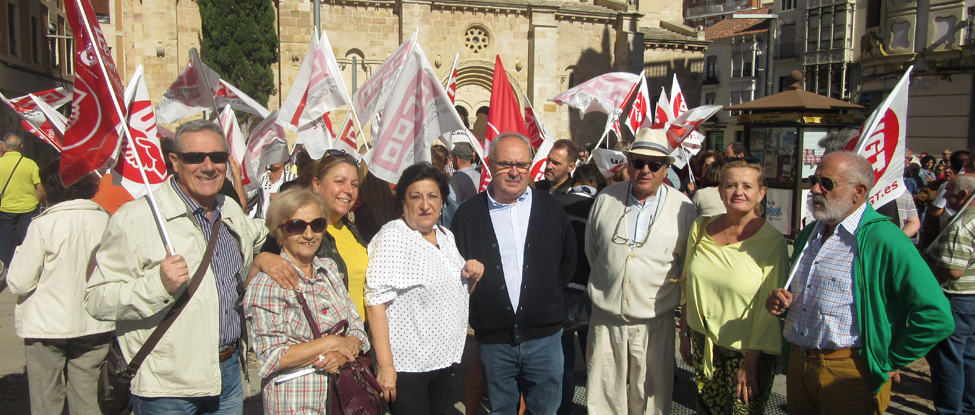 <strong>El PSOE de Zamora en la concentraci&oacute;n de UGT y CCOO hoy Lunes &ldquo;Por unas pensiones dignas&rdquo;</strong>