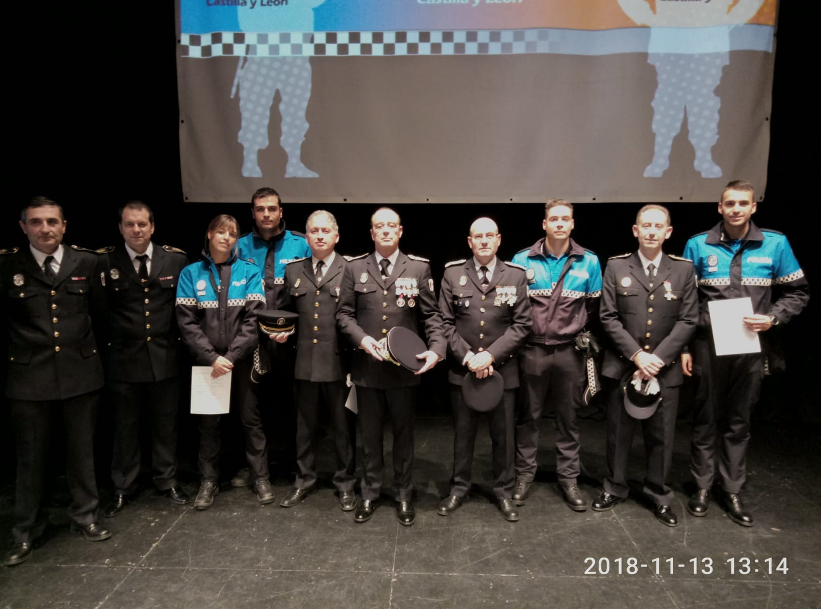 <strong>Policía Municipal y Bomberos de Zamora reconocidos en el acto al Mérito de la Policía Local y Protección Ciudadana celebrado hoy Martes en Béjar</strong>