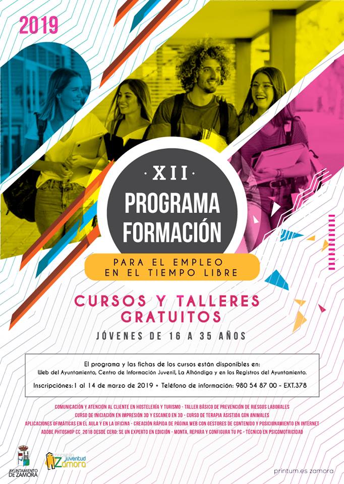<div><strong>La Concejal&iacute;a de Juventud oferta un nuevo Programa de Formaci&oacute;n para j&oacute;venes con 153 plazas y nueve actividades formativas gratuitas</strong></div>