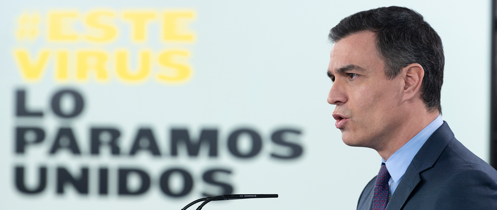 <div><strong>Pedro S&aacute;nchez: Todos los espa&ntilde;oles vamos a doblegar la curva del virus</strong></div>