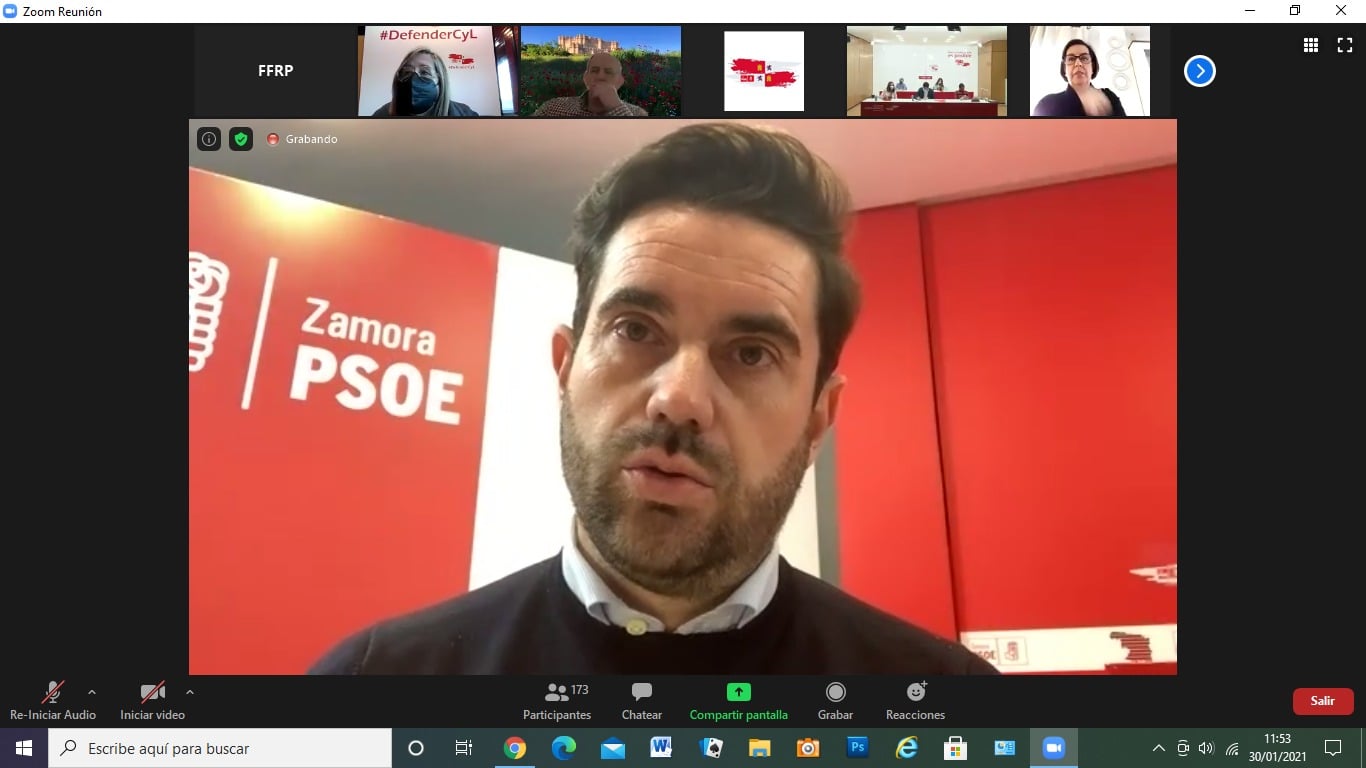 <strong>Antidio Fag&uacute;ndez reivindica Montelarreina en el Comit&eacute; Auton&oacute;mico del PSOE-CyL "para frenar la despoblaci&oacute;n de Zamora"</strong>