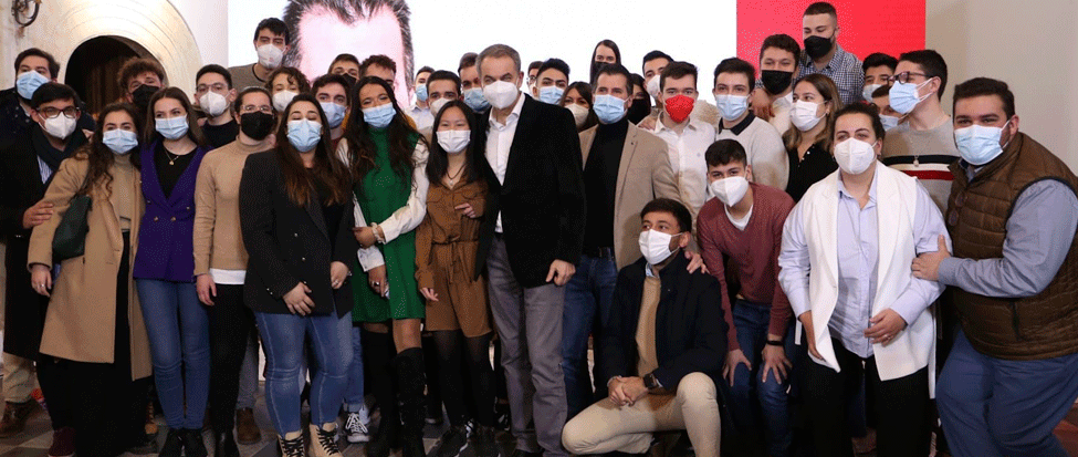 <strong>El PSOE y las JS de Zamora con Luis Tudanca y Jos&eacute; Luis Rodr&iacute;guez Zapatero en Salamanca</strong>