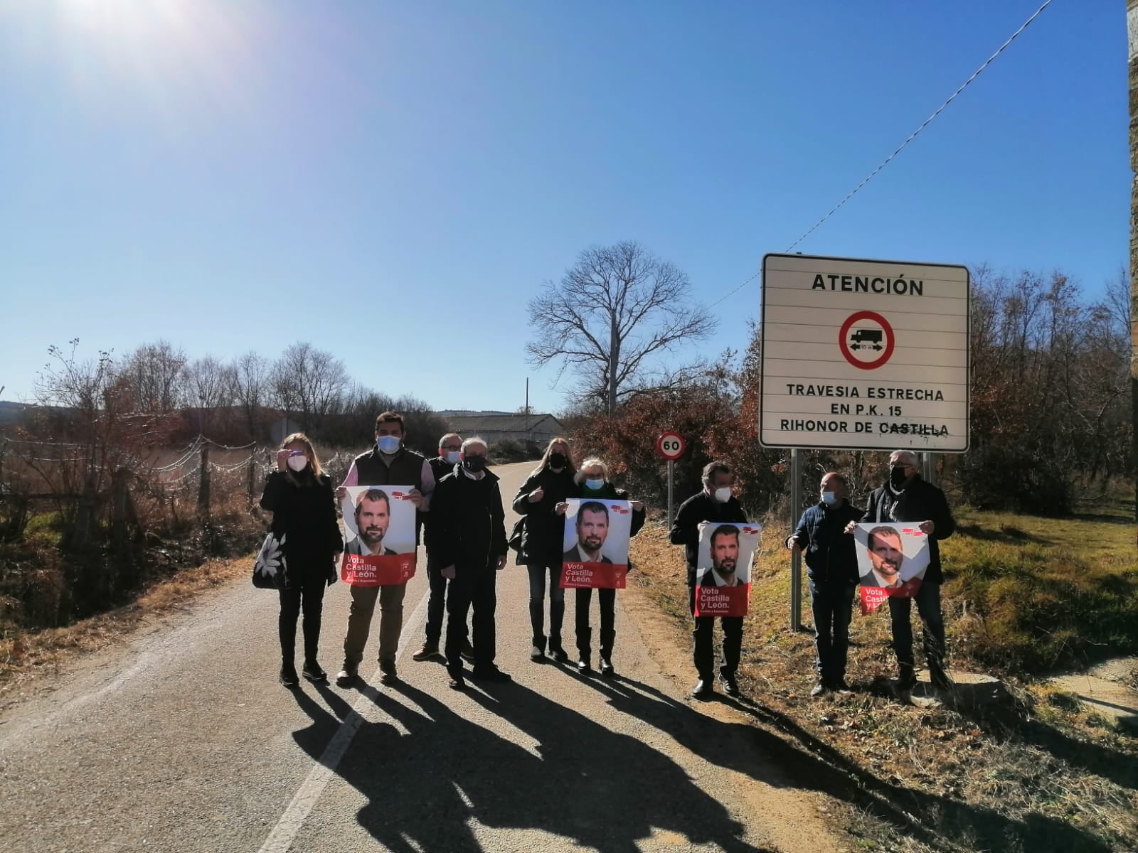 <div><strong>Compromiso del PSOE en Sanabria con la carretera entre Puebla y Bragan&ccedil;a por Rihonor</strong></div>