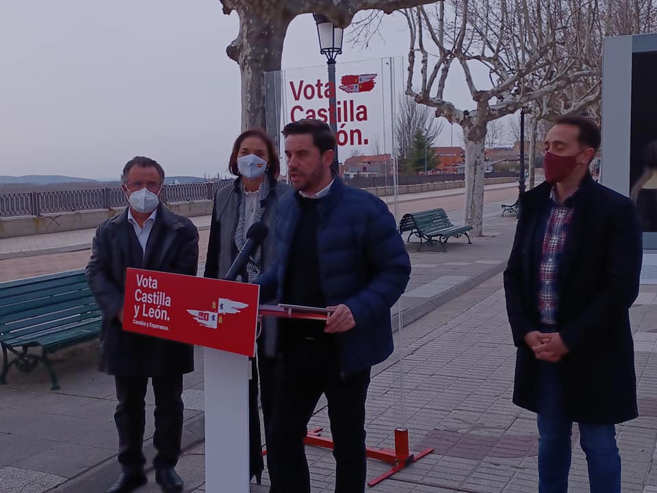 <strong>La Ministra de Industria, Comercio y Turismo, Reyes Maroto, en Benavente, apoyando la campa&ntilde;a de Luis Tudanca a la Presidencia de la Junta de Castilla y Le&oacute;n&nbsp;</strong>