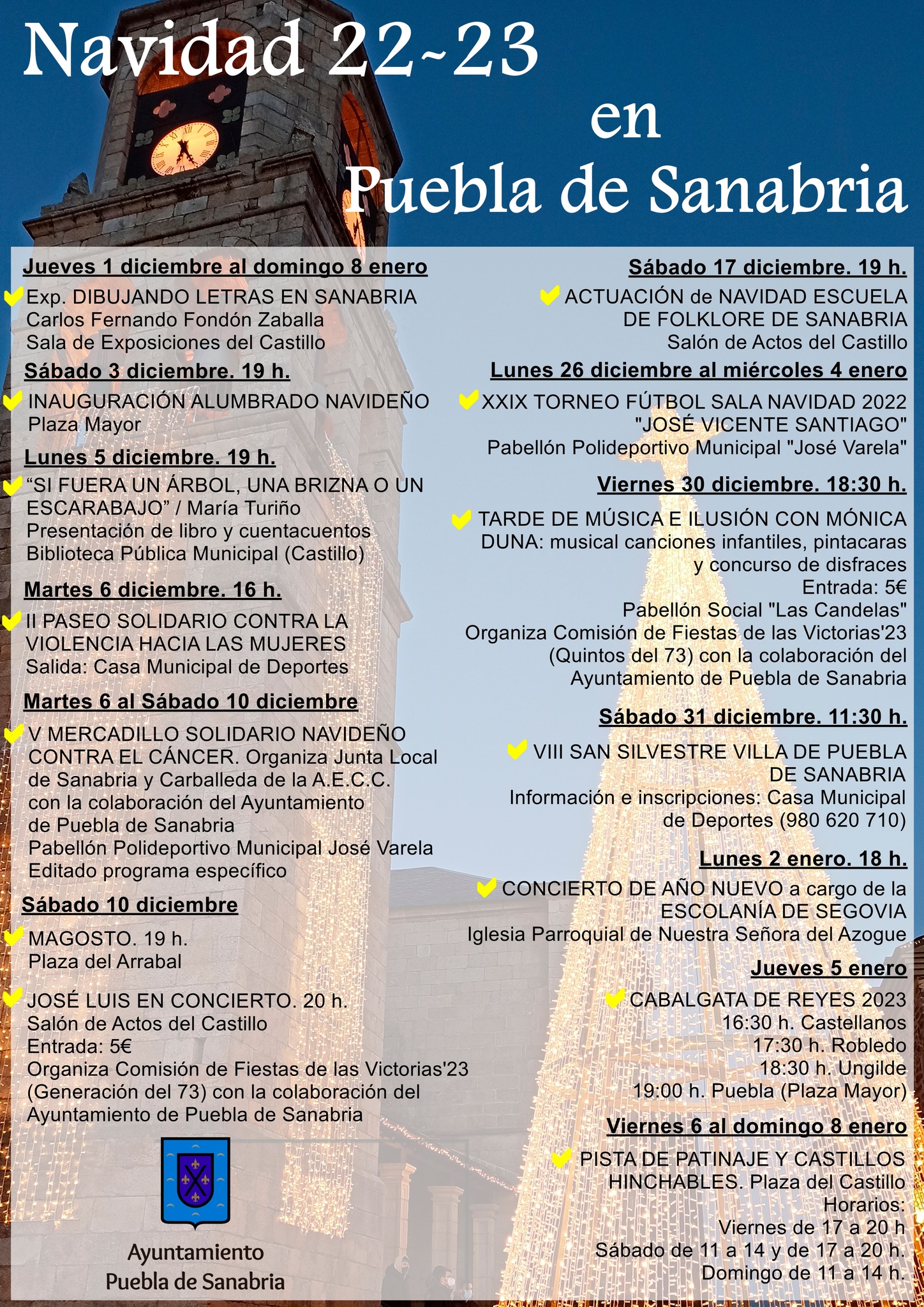 <div><strong>Puebla de Sanabria despliega un amplio programa de actividades para las Fiestas de Navidad 22-23</strong></div>