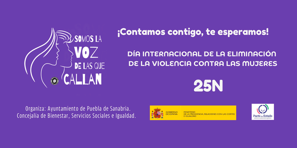 Las actividades del Ayuntamiento de Puebla de Sanabria por el 25N, <span style=